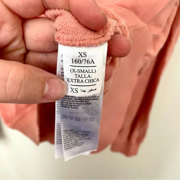 Allsaints Unai Oversized Cold  Shoulder Sweatshirt Pink - Picture 10 of 12